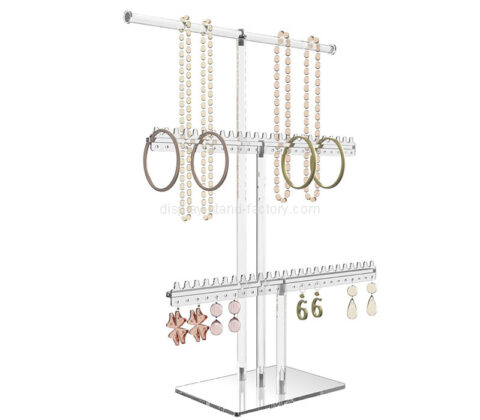 맞춤형 아크릴 3단 T바 주얼리 홀더 스탠드