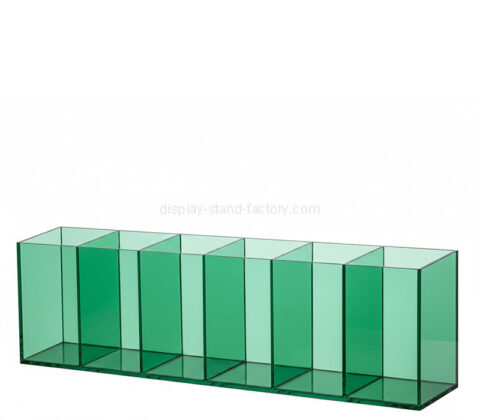 حاملات فرش مكياج مخصصة من الأكريليك بـ 6 حجرات