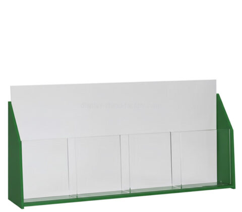 Custom acrylic 4 sections brochure holder