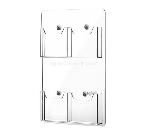 Custom acrylic wall 4 pockets flyer holder