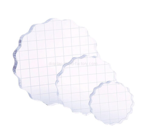 그리드와 그립이 있는 맞춤형 아크릴 스탬핑 블록 세트