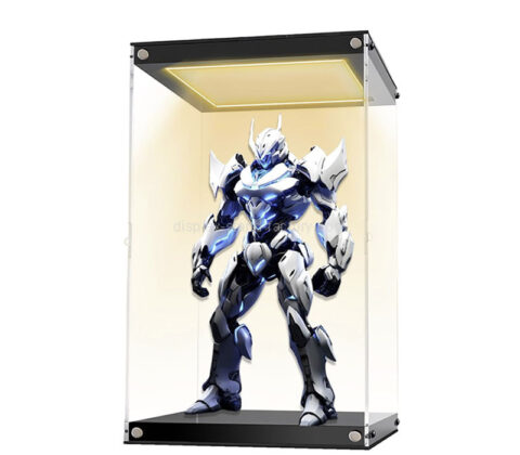 Custom acrylic action figures LED showcase
