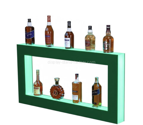 カスタム アクリル 2 層酒ボトル LED ディスプレイ スタンド