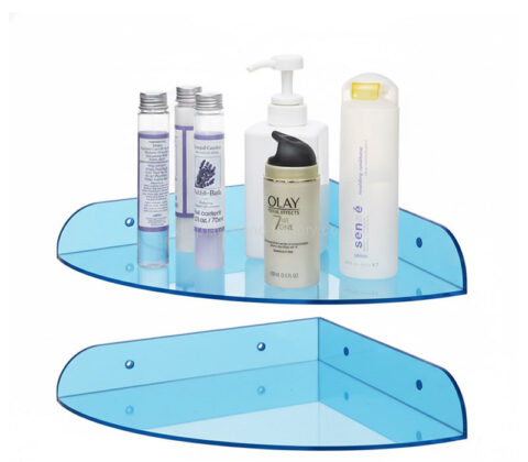 맞춤형 아크릴 욕실 코너 수납 플로팅 선반