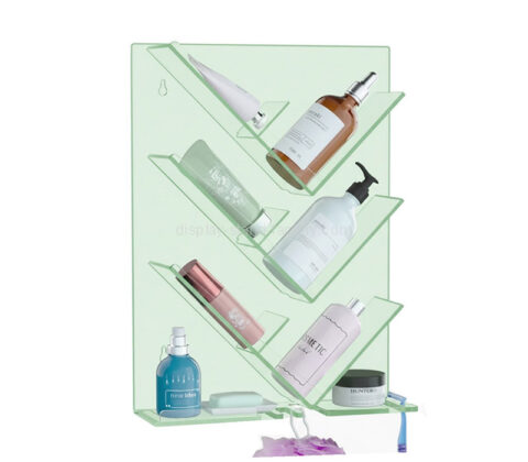 Custom acrylic wall bathroom storage organizer shelf