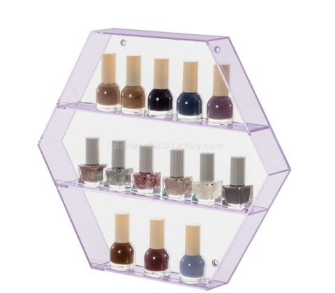 Custom acrylic wall nail polish storage display rack