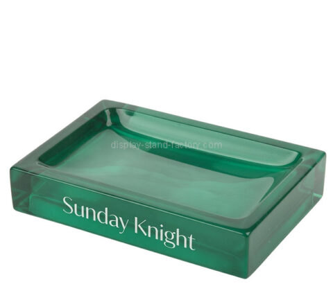 Custom acrylic bathroom soap dish block