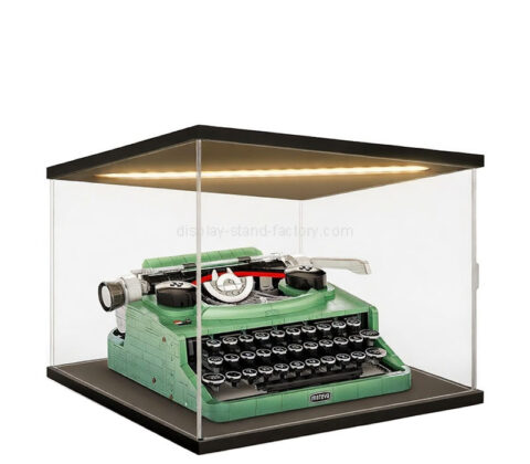 Custom acrylic memorabilia lego sets LED showcase