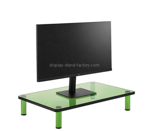 Custom acrylic desktop monitor stand riser