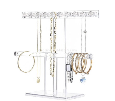 맞춤형 아크릴 2단 목걸이 홀더 오거나이저