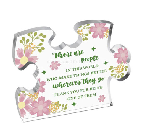 カスタムアクリルサンキューギフトパズルブロック