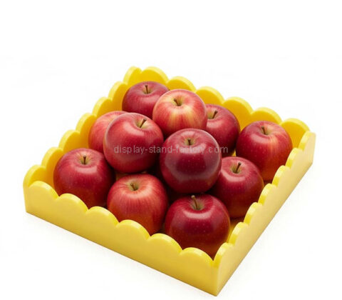 カスタム・アクリル・スカラップ・フルーツ・トレイ