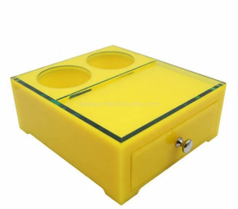 Custom acrylic hotel service box with drawer