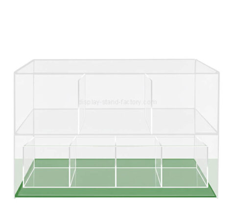 Custom acrylic multi dividers storage box