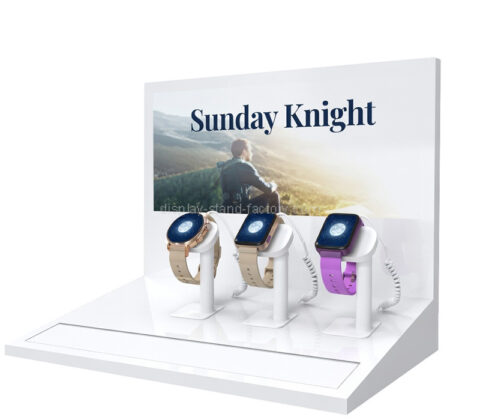 Custom acrylic LED smart watch display prop