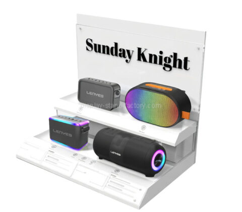 Custom acrylic bluetooth speaker LED display stand