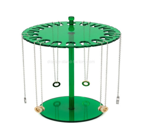 Custom acrylic rotating necklace display stand