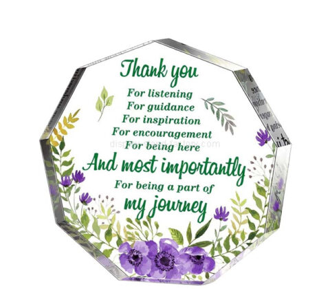 قالب هدية شكرًا نوناغون أكريليك مخصص من الأكريليك