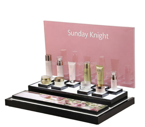 カスタム アクリル スキンケア化粧 LED ディスプレイ小道具