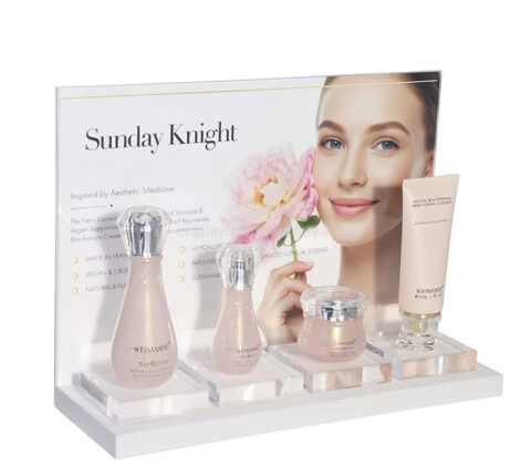 Custom acrylic beauty stores skincare display props