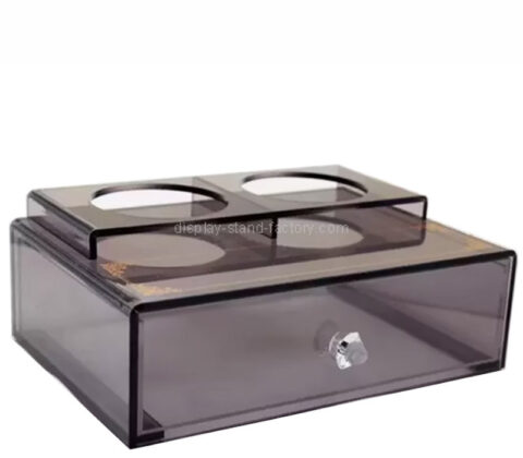 Custom acrylic hotel toothbrush cup holder storage box