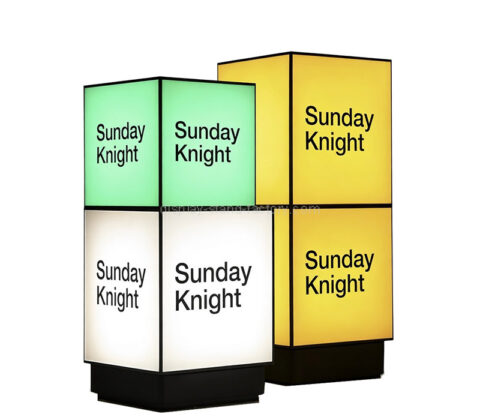 Custom acrylic store front lighting sign box