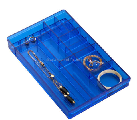 صينية منظمة مجوهرات متعددة الأقسام مصنوعة من الأكريليك المخصص