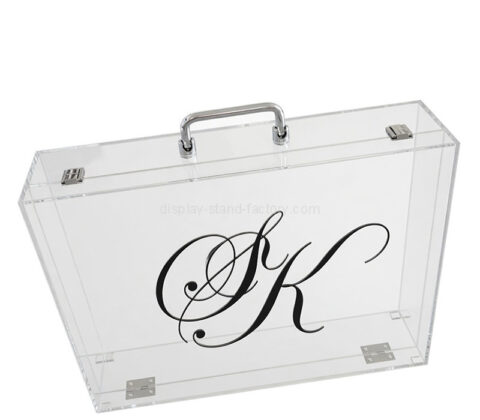 Custom acrylic briefcase with handle