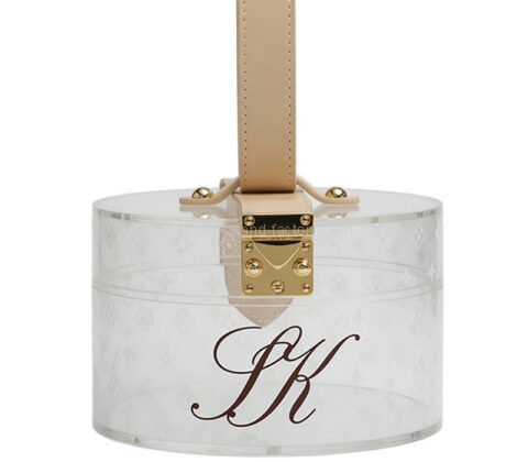 Custom acrylic round jewelry skincare gift box