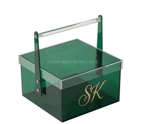 Custom acrylic storage gift box with handle