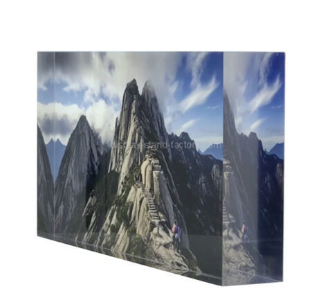 Custom acrylic photo block
