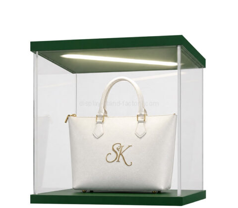 Custom acrylic handbag illuminated display case