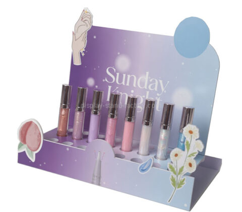 Custom acrylic countertop lipgloss makeup display stand