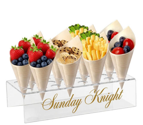 Custom acrylic ice cream cone display holder