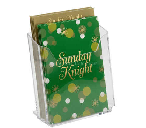 Custom acrylic countertop literature holder