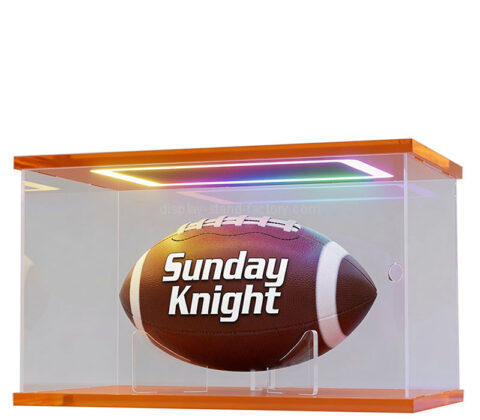 Custom acrylic memorabilia football LED display box