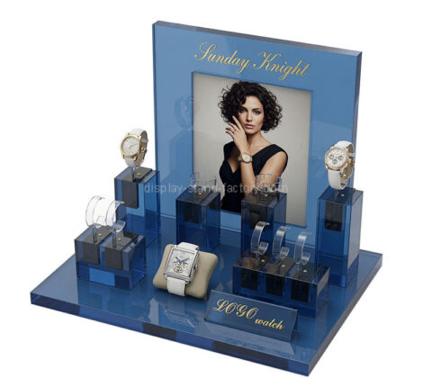 Custom acrylic exhibition watch jewelry display stand