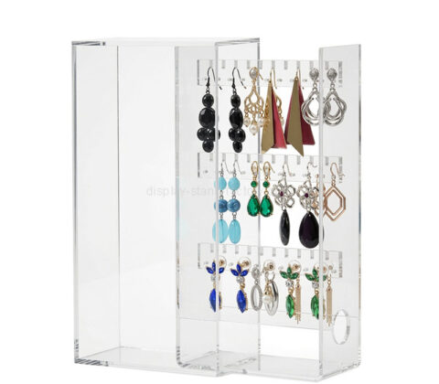 Custom acrylic retail dangle earring display stand box