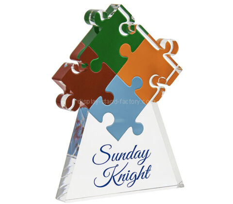 Custom acrylic puzzle award trophy