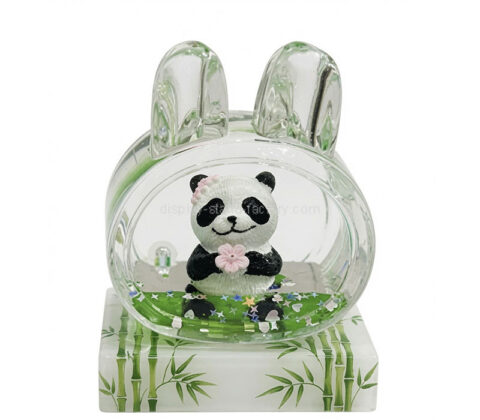 Custom acrylic cute panda paperweight block