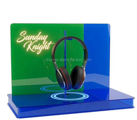 Custom acrylic headphone illuminated display stand