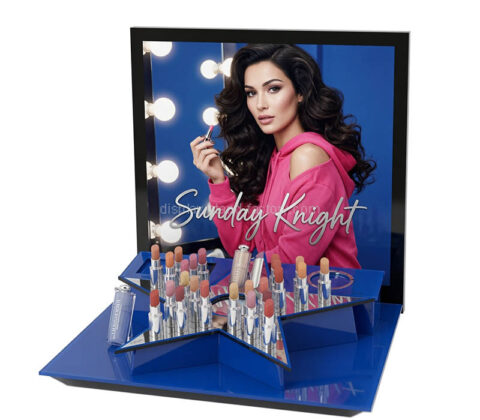 Custom acrylic lipstick cosmetics display stand