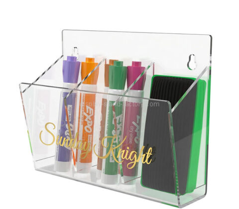 Custom acrylic wall markers & eraser holder organizer