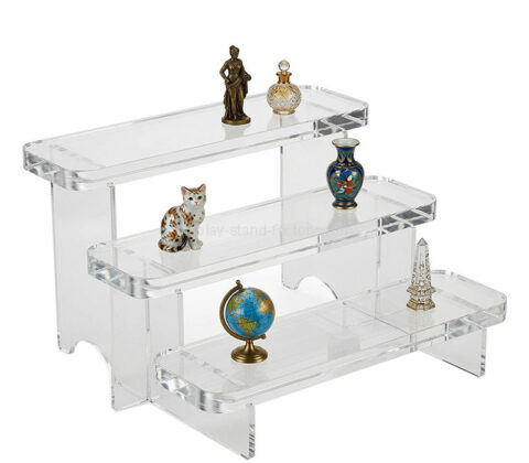 Custom acrylic 3 tiers collectible display riser stand