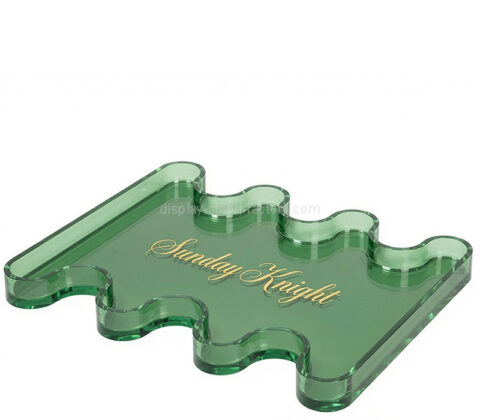 Custom wave shaped acrylic tray