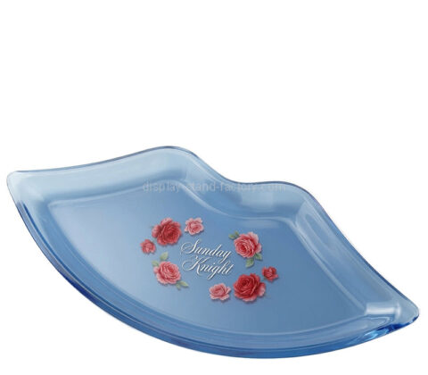 Custom lip shaped acrylic accent tray