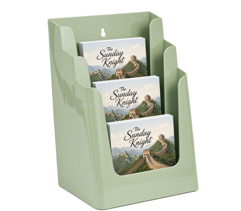 Custom acrylic wall 3 pockets brochure holders