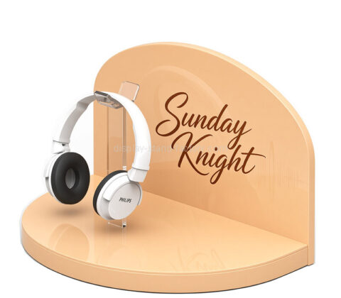 Custom acrylic exhibition earphone display riser stand