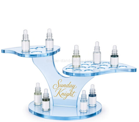 Custom Y shaped acrylic essential oil display stand rack