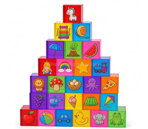 Custom acrylic children playing game blocks